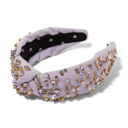 Wisteria Mixed Crystal Woven Knotted Headband