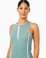 Smooth Sport Net Active Dress - Ivy Gingham