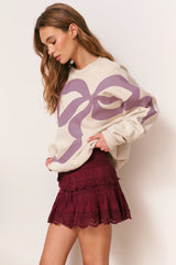 Palo Winding Bow Pullover - Oatmeal