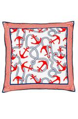 Anchors Away - Cotton Pillow Cover - 20x20