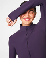 SPANXsmooth™ OnForm Full Zip Jacket - Aubergine