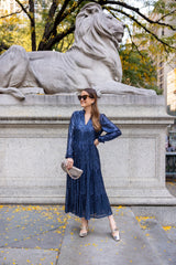 Navy Anne Midi Dress