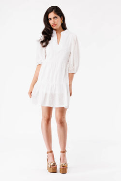 Tory Dress - White Eyelet