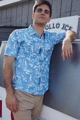 Men's Boatyard Button Down Top - Sea Regatta