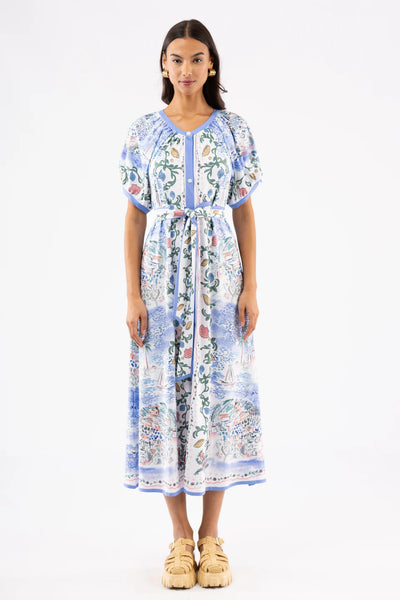 The Grenadine Dress - Sea Mural