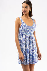 The Mila Dress - Port Porcelain