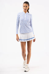The Carey 1/4 Zip Pullover - Sea Poppy