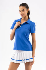 The Reagan Top - Cerulean
