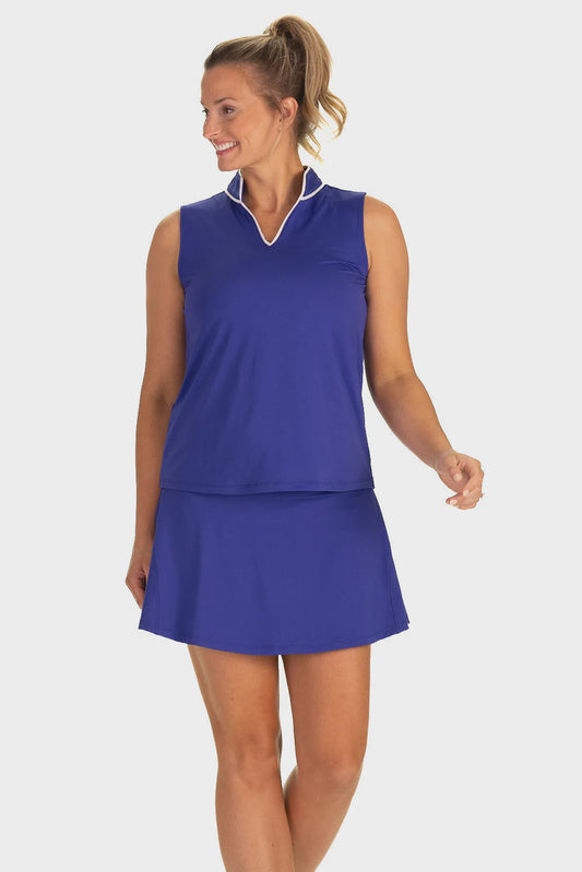 UPF50+ Catherine Sleeveless Tunic - Bright Blue