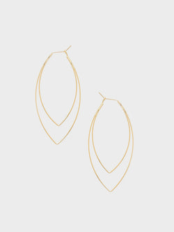 Tammy Hoop Earrings - Bright Gold Bare Metallic