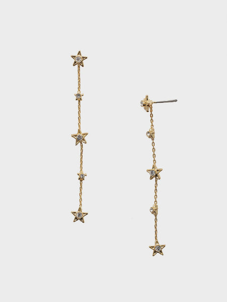 Asteria Dangle Earring - Bright Gold Crystal