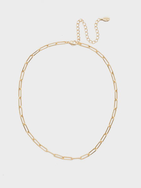 Jacinda Tennis Necklace - Bright Gold Crystal