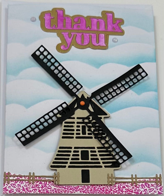 Thank You Windmill Greeting Card
