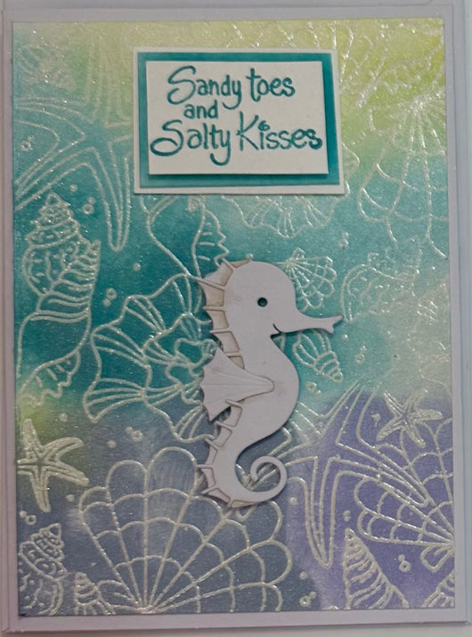 Sandy Toes and Salty Kisses Greeting Card
