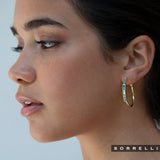 Jill Hoop Earring - Bright Gold South Pacific