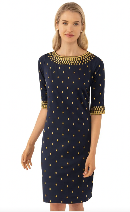 Jersey Embroidered Dress - Rocket Girl