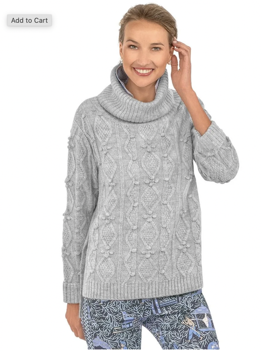 Knot Enough Sweater - Light Grey