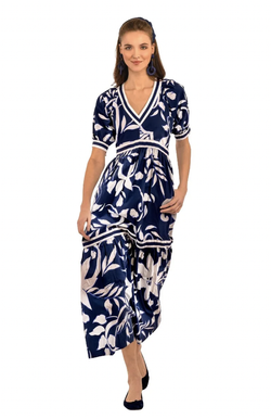 Viviers Dress - Full Bloom Navy