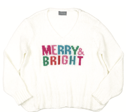 Merry and Bright Sweater - Pure Snow