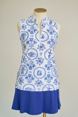 The Kennedy Top - Delft Blue