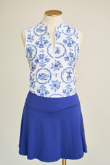 The Kennedy Top - Delft Blue